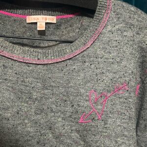 Follow Your Heart Lisa Todd grey speckled sweater XL. Never worn